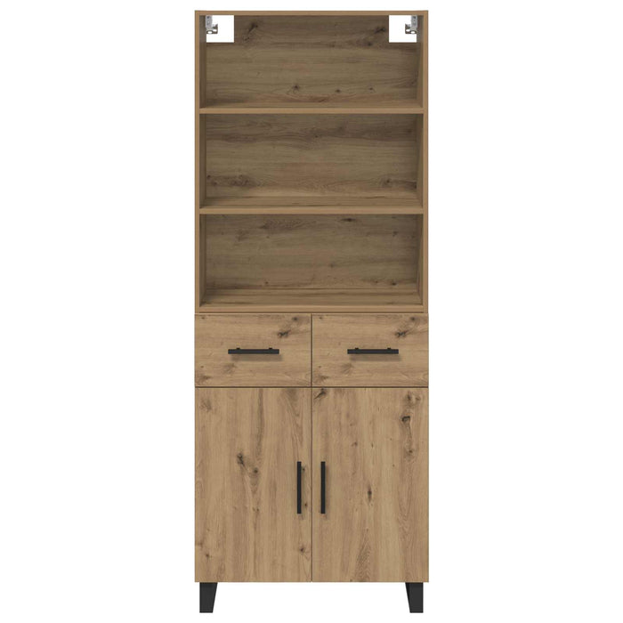 Bufet cu sertar 2 pcs Stejar Artizanal Lemn compozit - WALTI WALTI