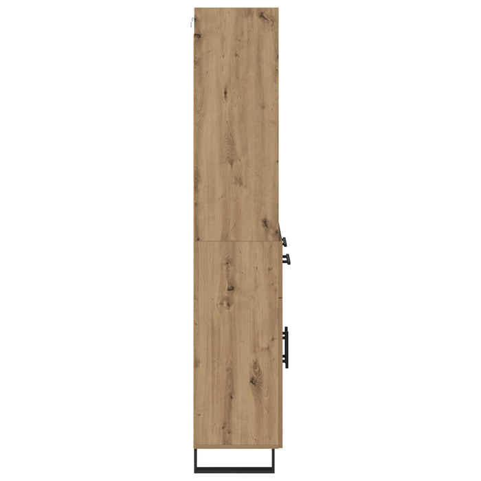 Bufet cu sertar 2 pcs Stejar Artizanal Lemn compozit - WALTI WALTI