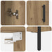 Bufet Stejar Artizanal 69,5 x 32,5 x 180 cm Lemn compozit - WALTI WALTI
