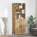 Bufet Stejar Artizanal 69,5 x 32,5 x 180 cm Lemn compozit - WALTI WALTI