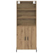 Bufet Stejar Artizanal 69,5 x 32,5 x 180 cm Lemn compozit - WALTI WALTI