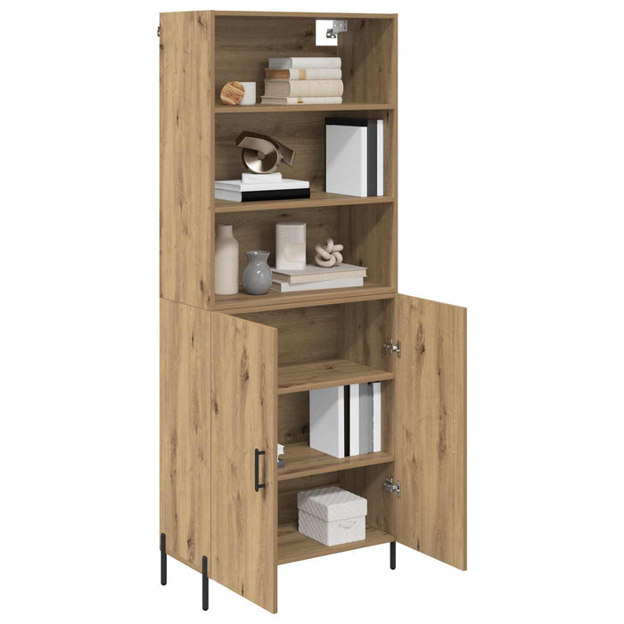 Bufet Stejar Artizanal 69,5 x 32,5 x 180 cm Lemn compozit - WALTI WALTI