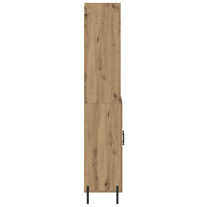 Bufet Stejar Artizanal 69,5 x 32,5 x 180 cm Lemn compozit - WALTI WALTI