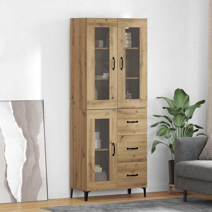 Bufet Stejar Artizanal 69,5 x 34 x 180 cm Lemn compozit - WALTI WALTI