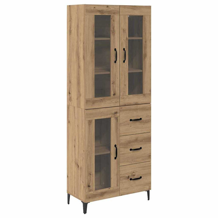 Bufet Stejar Artizanal 69,5 x 34 x 180 cm Lemn compozit - WALTI WALTI