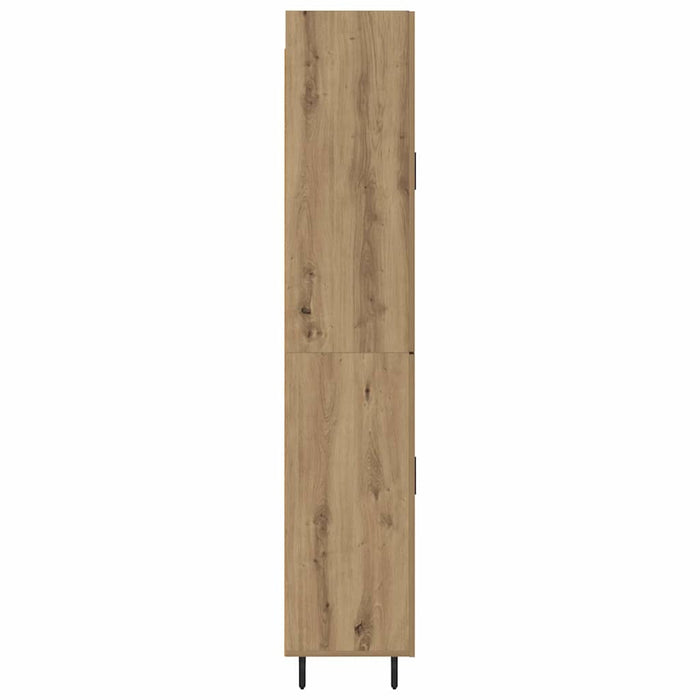 Bufet 2 pcs Stejar Artizanal Lemn Stratificat și Sticlă - WALTI WALTI