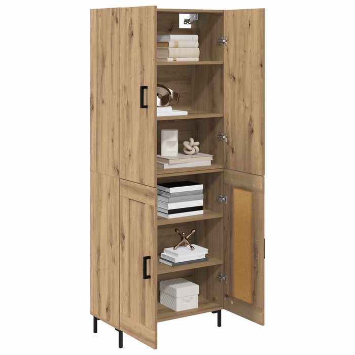 Bufet Stejar Artizanal 69,5 x 34 x 180 cm Lemn compozit - WALTI WALTI
