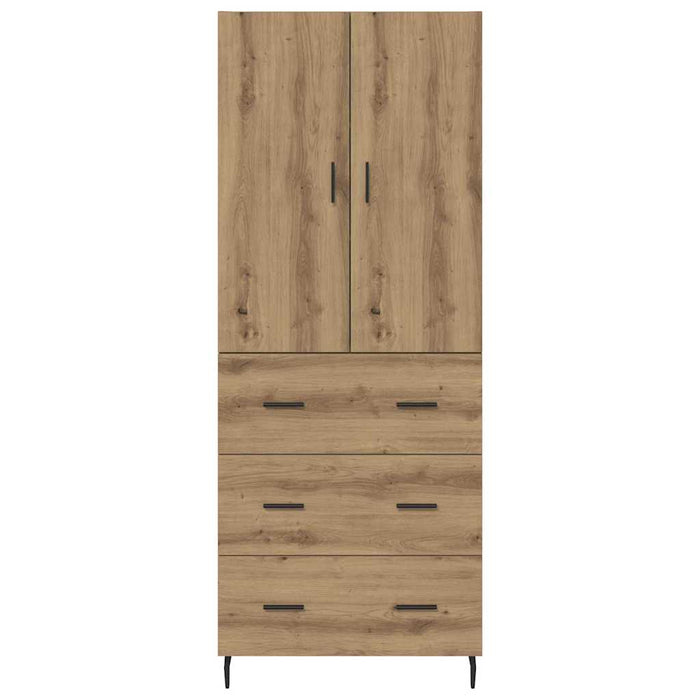 Bufet 2 pcs Stejar Artizanal 69,5 x 34 x 180 cm Lemn compozit WALTI