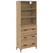 Bufet Stejar Artizanal 69,5 x 34 x 180 cm Lemn compozit - WALTI WALTI