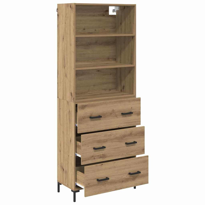 Bufet Stejar Artizanal 69,5 x 34 x 180 cm Lemn compozit - WALTI WALTI