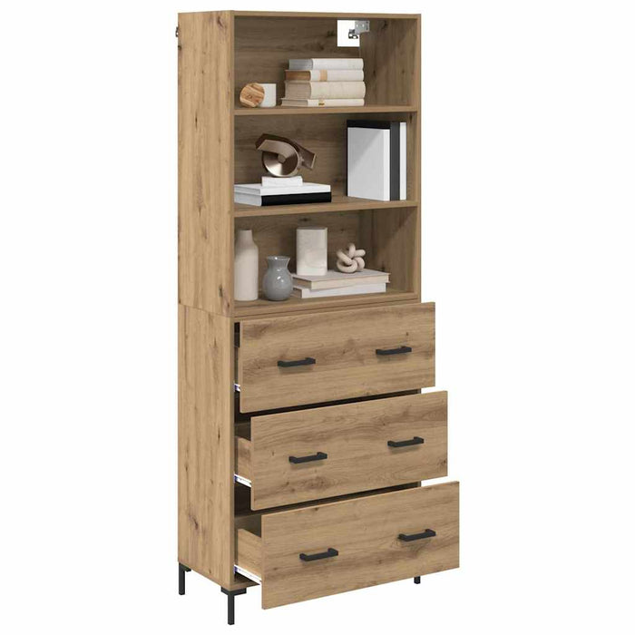 Bufet Stejar Artizanal 69,5 x 34 x 180 cm Lemn compozit - WALTI WALTI