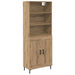 Bufet Stejar Artizanal 69,5 x 34 x 180 cm Lemn compozit - WALTI WALTI