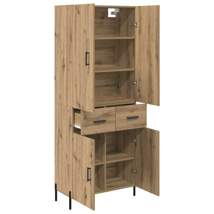 Bufet Stejar Artizanal 69,5 x 34 x 180 cm Lemn compozit - WALTI WALTI