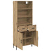 Bufet Stejar Artizanal 69,5 x 32,5 x 180 cm Lemn compozit - WALTI WALTI
