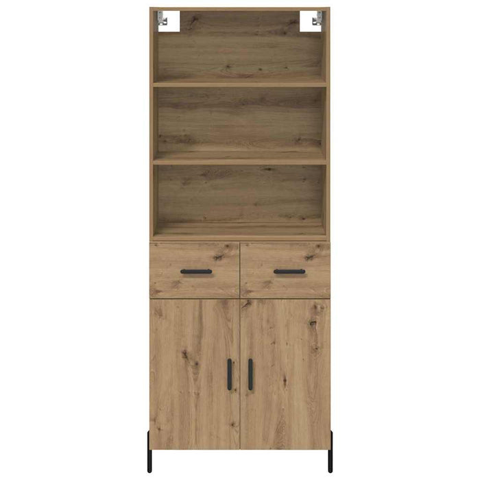 Bufet Stejar Artizanal 69,5 x 32,5 x 180 cm Lemn compozit - WALTI WALTI