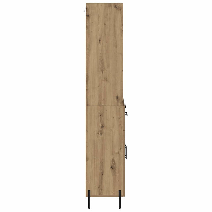 Bufet Stejar Artizanal 69,5 x 32,5 x 180 cm Lemn compozit - WALTI WALTI