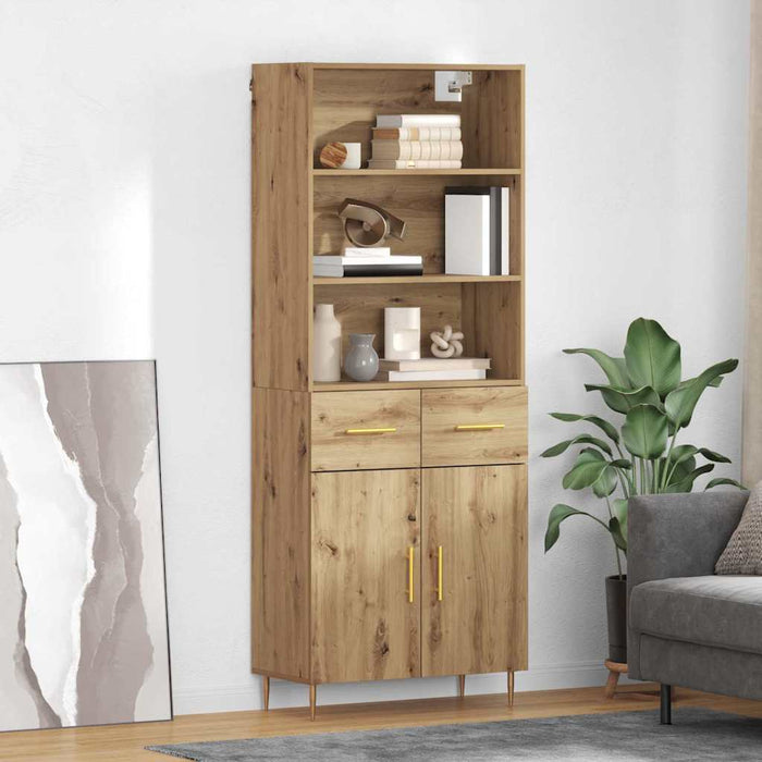 Bufet Stejar Artizanal 69,5 x 34 x 180 cm Lemn compozit - WALTI WALTI