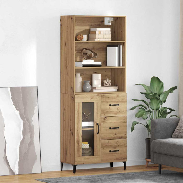 Bufet Stejar Artizanal 69,5 x 34 x 180 cm Lemn compozit - WALTI WALTI