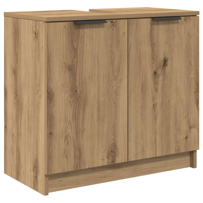 Set de mobilier pentru baie cu sertar 3 pcs Stejar Artizanal WALTI