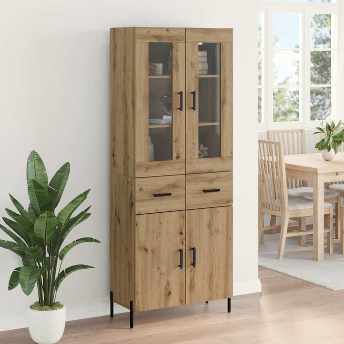 Bufet Stejar Artizanal 69,5 x 34 x 180 cm Lemn compozit - WALTI WALTI