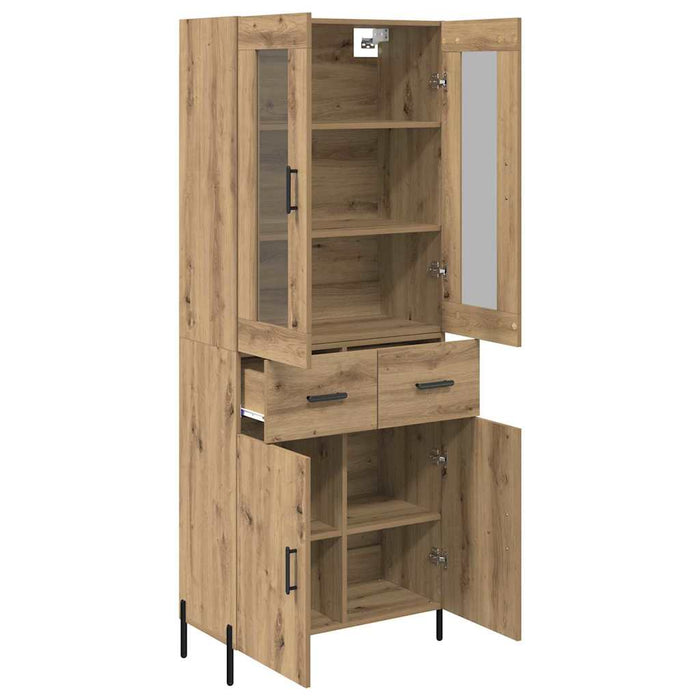 Bufet Stejar Artizanal 69,5 x 34 x 180 cm Lemn compozit - WALTI WALTI