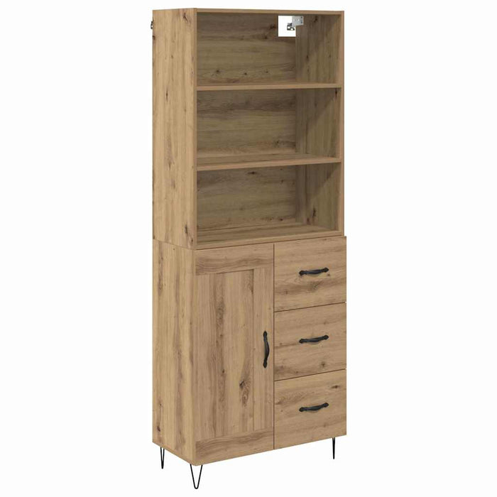Bufet Stejar Artizanal 69,5 x 34 x 180 cm Lemn compozit - WALTI WALTI