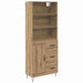 Bufet Stejar Artizanal 69,5 x 34 x 180 cm Lemn compozit - WALTI WALTI
