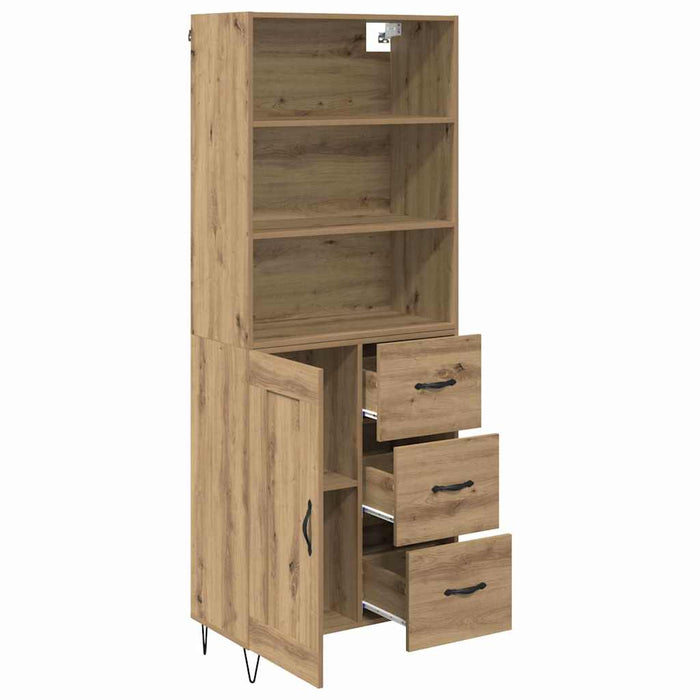 Bufet Stejar Artizanal 69,5 x 34 x 180 cm Lemn compozit - WALTI WALTI
