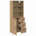 Bufet Stejar Artizanal 69,5 x 34 x 180 cm Lemn compozit - WALTI WALTI