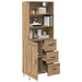 Bufet Stejar Artizanal 69,5 x 34 x 180 cm Lemn compozit - WALTI WALTI