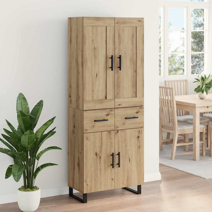 Bufet Stejar Artizanal 69,5 x 34 x 180 cm Lemn compozit - WALTI WALTI