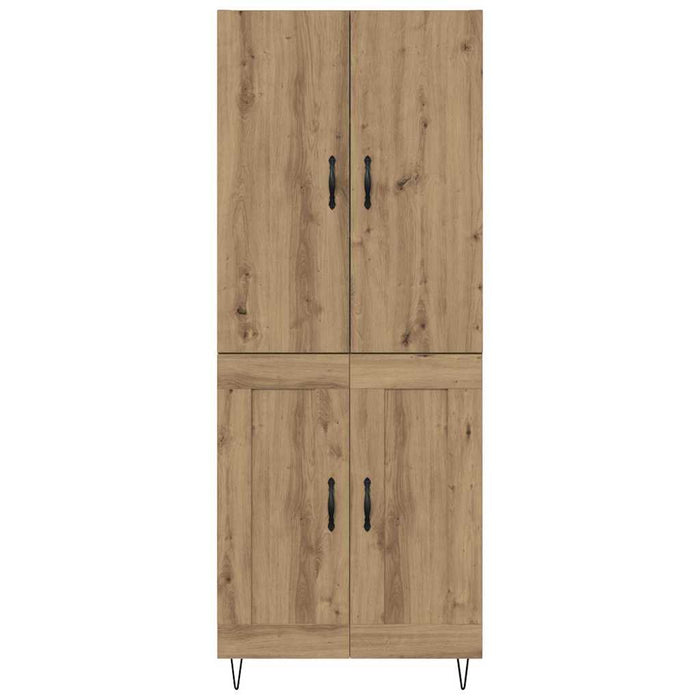 Bufet 2 pcs Stejar Artizanal Lemn tehnic și sticlă - WALTI WALTI