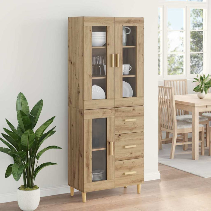 Bufet Stejar Artizanal 69,5 x 34 x 180 cm Lemn compozit - WALTI WALTI