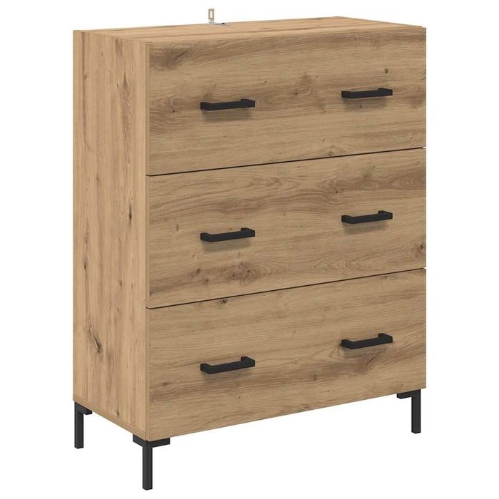 Bufet 2 buc. Stejar Artizanal 69,5 x 34 x 180 cm Lemn prelucrat WALTI