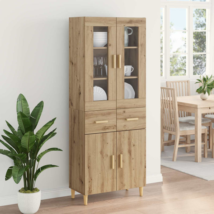 Bufet Stejar Artizanal 69,5 x 34 x 180 cm Lemn compozit - WALTI WALTI