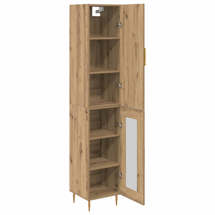 Bufet Stejar Artizanal 34,5 x 34 x 180 cm Lemn compozit - WALTI WALTI