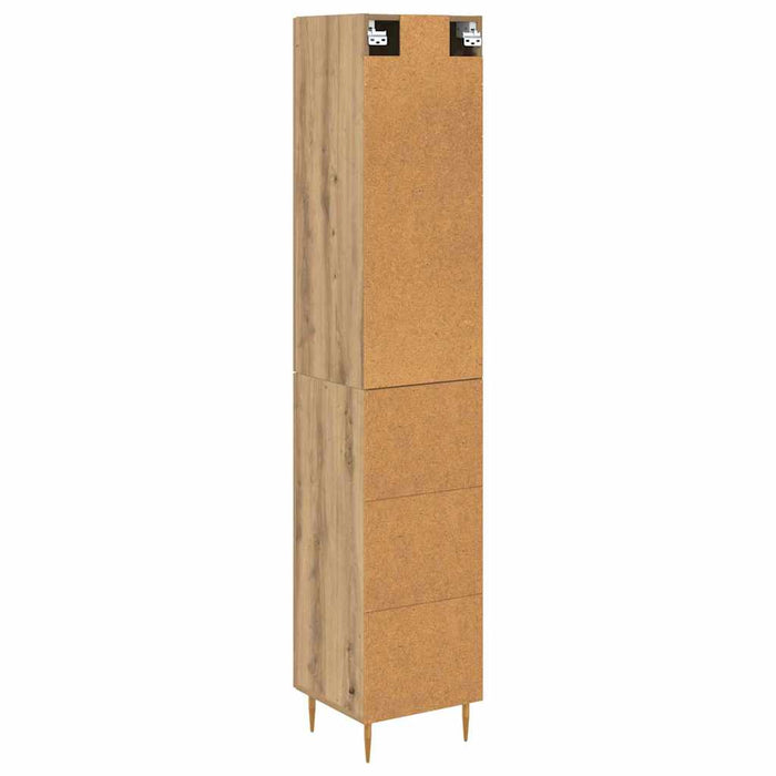 Bufet Stejar Artizanal 34,5 x 34 x 180 cm Lemn compozit - WALTI WALTI