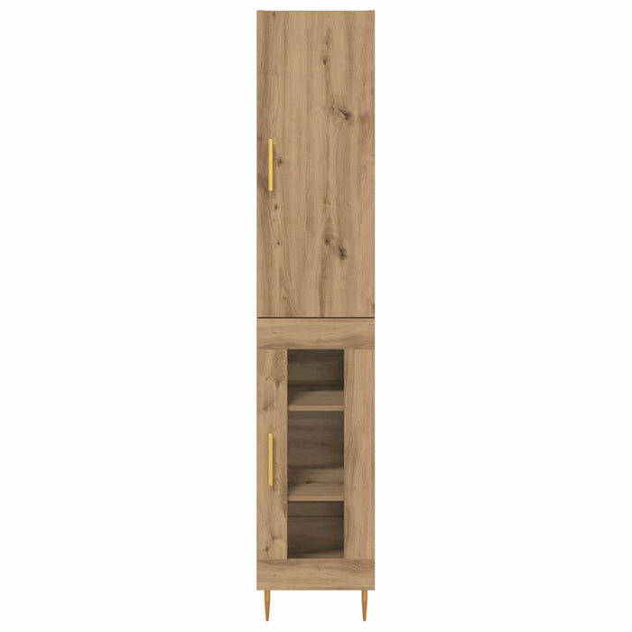 Bufet Stejar Artizanal 34,5 x 34 x 180 cm Lemn compozit - WALTI WALTI