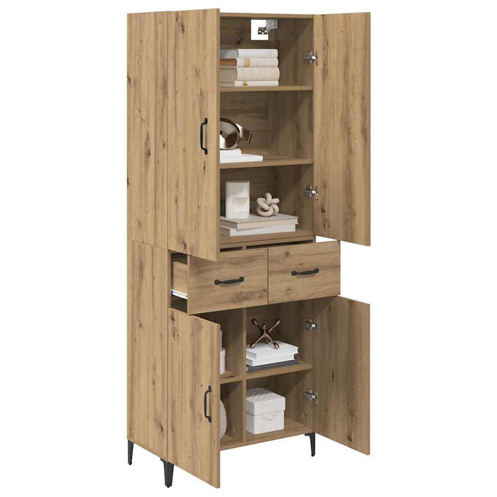 Bufet Stejar Artizanal 69,5 x 34 x 180 cm Lemn compozit - WALTI WALTI