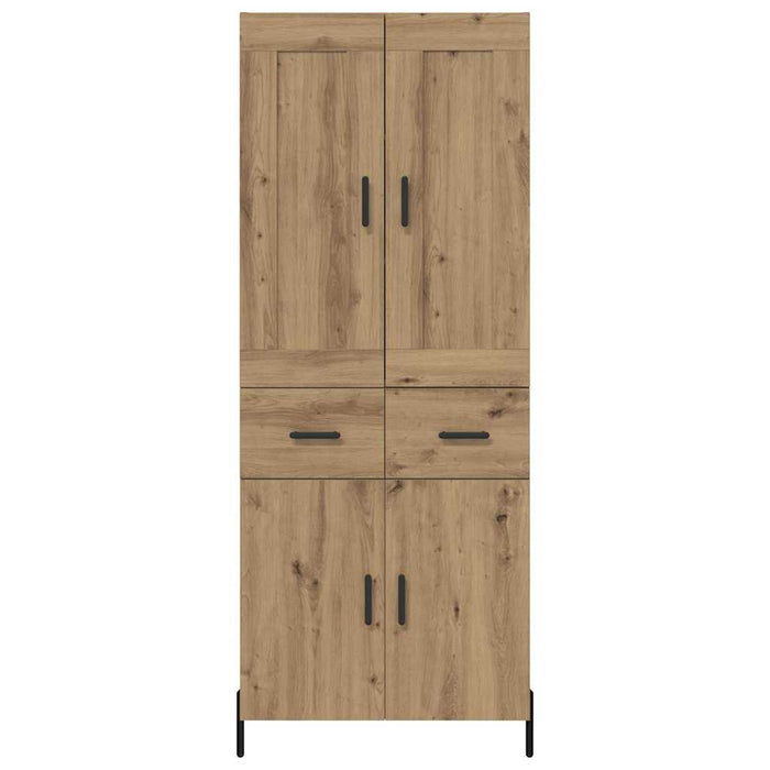 Bufet cu sertar 2 pcs Stejar Artizanal Lemn compozit WALTI