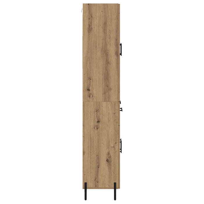 Bufet cu sertar 2 pcs Stejar Artizanal Lemn compozit WALTI