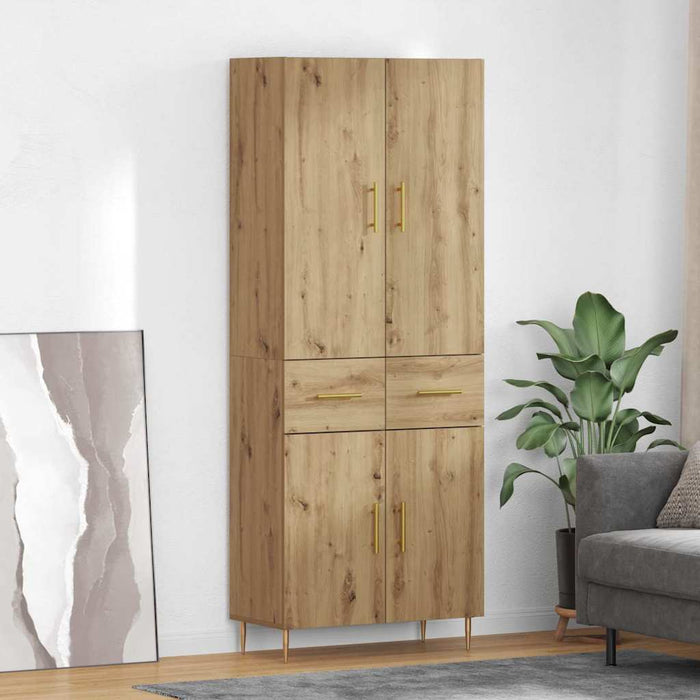 Bufet Stejar Artizanal 69,5 x 34 x 180 cm Lemn compozit - WALTI WALTI