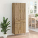 Bufet Stejar Artizanal 69,5 x 34 x 180 cm Lemn compozit - WALTI WALTI