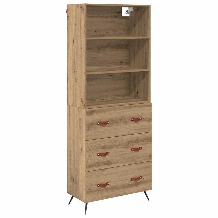 Bufet Stejar Artizanal 69,5 x 34 x 180 cm Lemn compozit - WALTI WALTI
