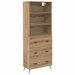 Bufet Stejar Artizanal 69,5 x 34 x 180 cm Lemn compozit - WALTI WALTI