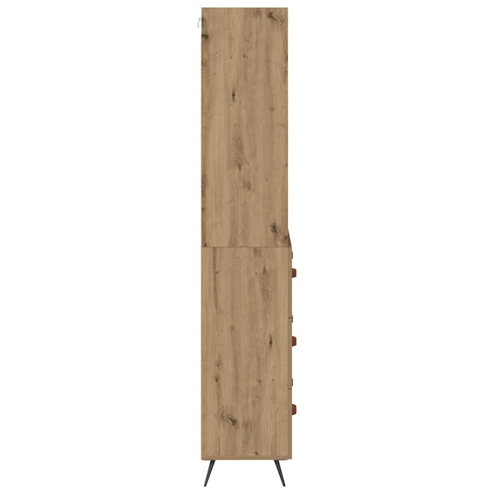 Bufet Stejar Artizanal 69,5 x 34 x 180 cm Lemn compozit - WALTI WALTI