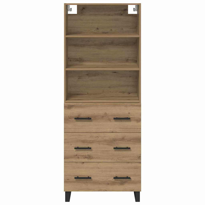 Bufet cu sertar 2 pcs Stejar Artizanal Lemn compozit - WALTI WALTI