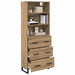 Bufet cu sertar 2 pcs Stejar Artizanal Lemn compozit - WALTI WALTI