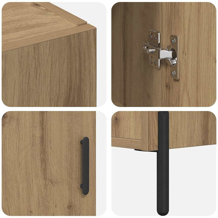 Bufet Stejar Artizanal 69,5 x 34 x 180 cm Lemn compozit - WALTI WALTI