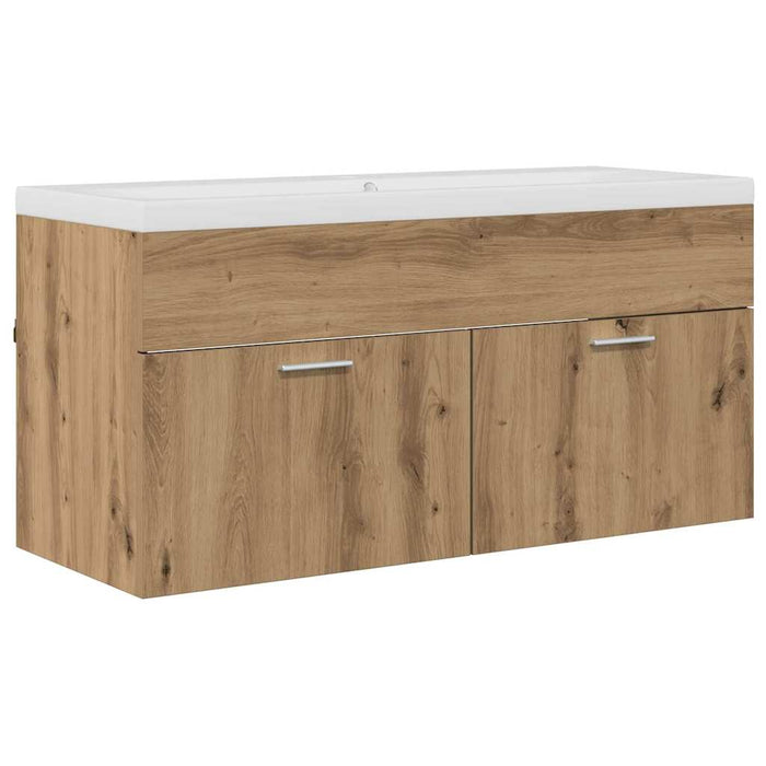 Dulap de Baie Stejar Artizanal 100 x 38,5 x 46 cm Lemn compozit - WALTI WALTI